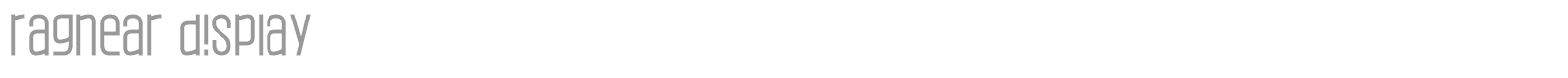 Ragnear Display font preview
